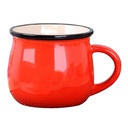 大号复古创意陶瓷杯大肚杯子牛奶早餐杯咖啡杯色釉马克杯礼品logo定制