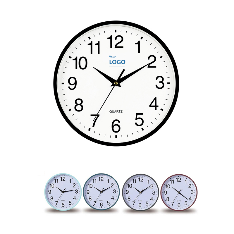 25厘米简约挂钟客厅卧室装饰石英钟创意挂钟时尚壁钟免打孔钟表
