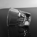 促销机压140ml高白料厚底八角烈酒杯透明玻璃茶杯现货一件代发