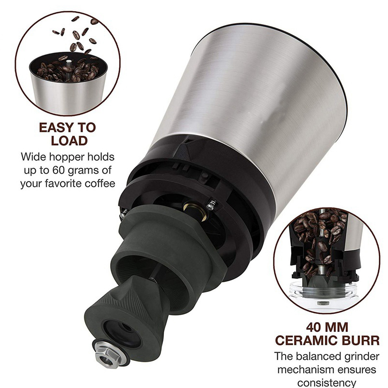 跨境新款手摇咖啡磨豆机 手摇咖啡机 咖啡研磨器 不锈钢胡椒磨