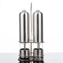 Electric Stainless Steel Salt and Pepper Mill Set 