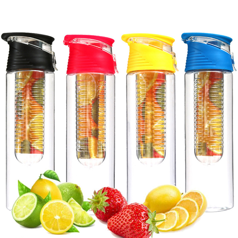 24oz Creative Portable Plastic Cup Space Cup Fruit Cup