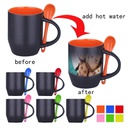 12 Oz. Sublimation Color Changing Mug Coffee Cup w/ Spoon