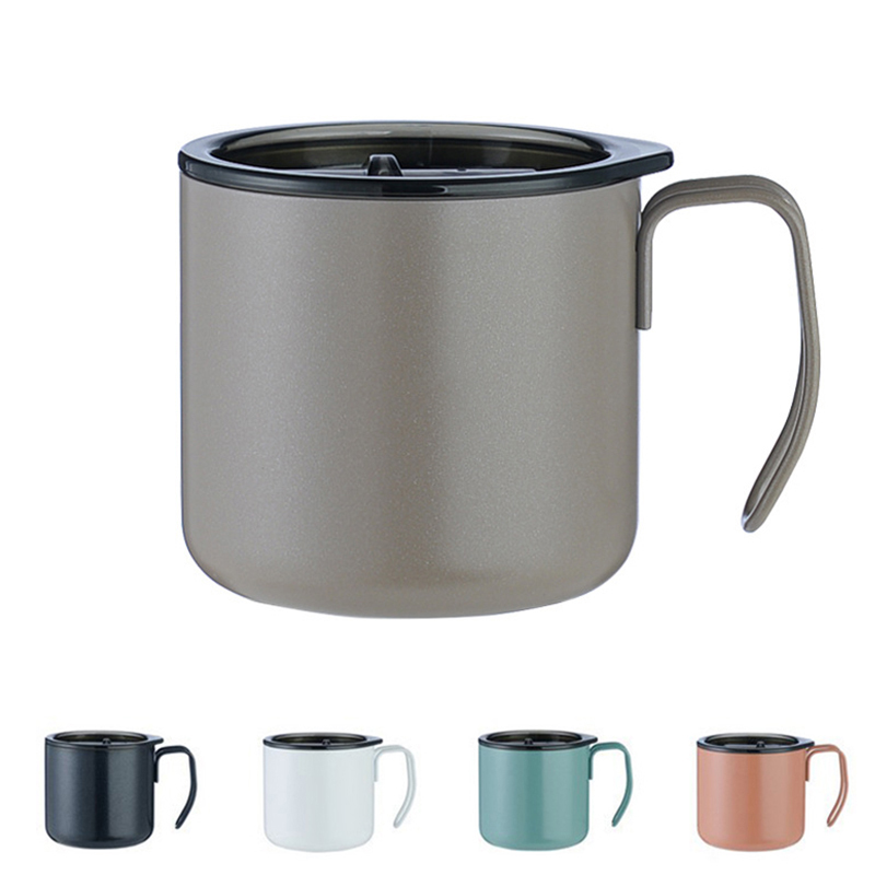 12 oz Stainless Steel Insulated Coffee Cup Handle Mug