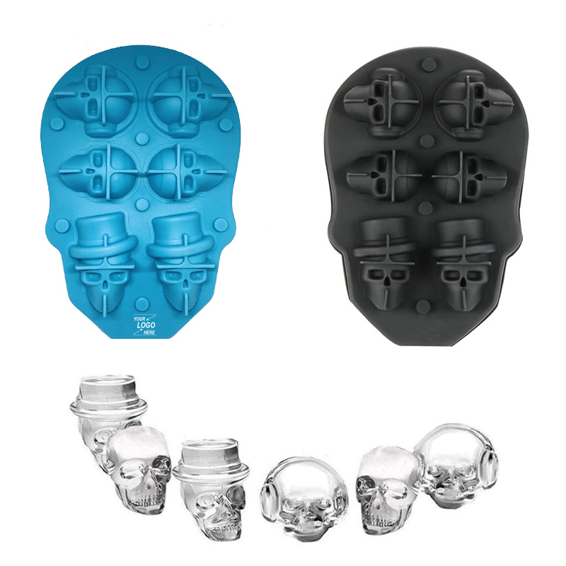 3D Skull Ice Cube Mold / 3D Skull Ice Tray