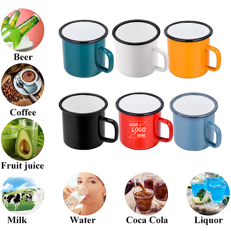 10 oz Enamelled Cup / Enameled mug (300ml )
