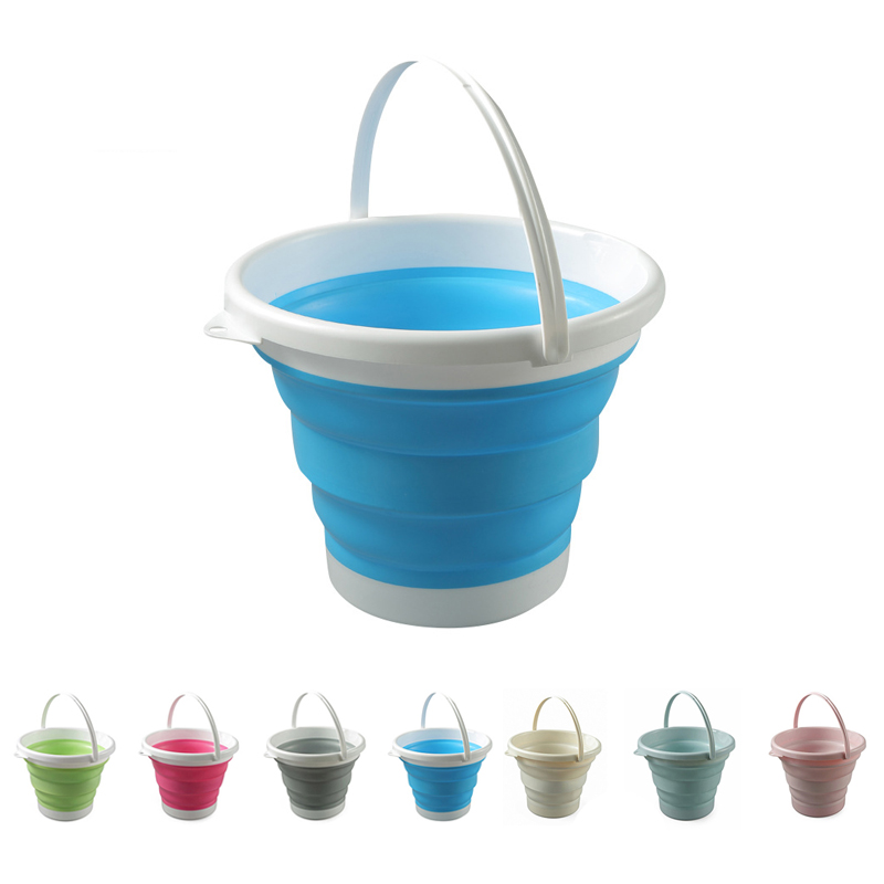 3 L Collapsible Silicone Bucket / 3L Silicone folding bucket