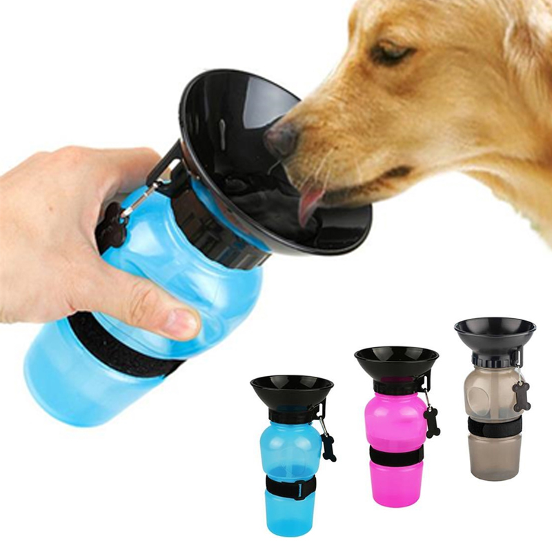500ml Portable Dog Drinking Water Bottle Mug