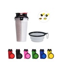 2 in 1 Portable Travel Dual Chambered Pets Drinking Cup