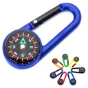 2-in-1 Plastic Carabiner and Compass