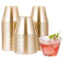 9oz Disposable Golden Transparent Plastic Cup