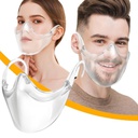 Safety Visible Transparent Face Shields    Handheld Mask   
