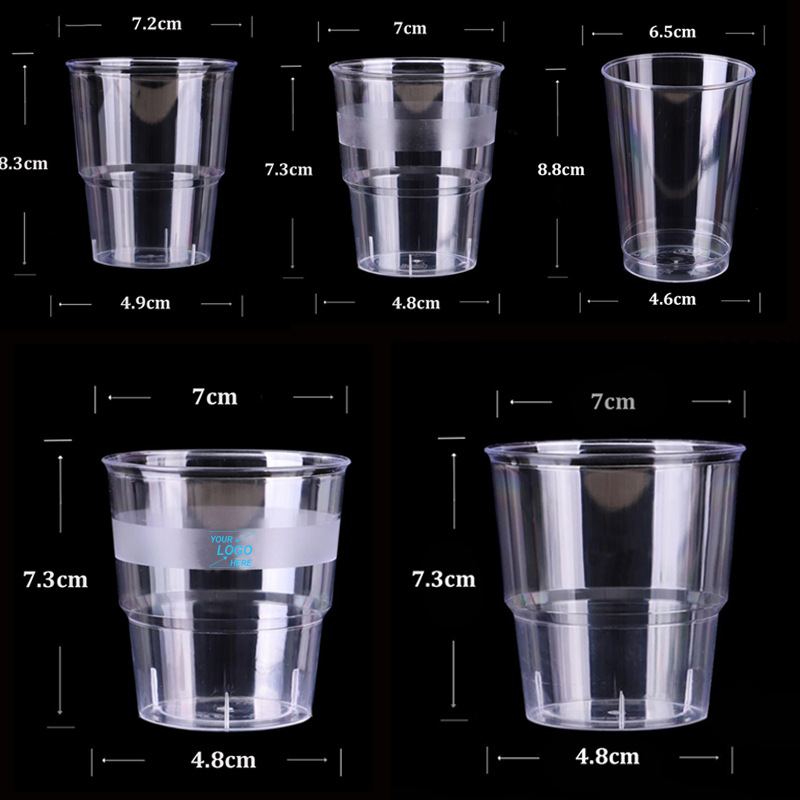 250 ml Disposable Transparent Cup / PS Hard Plastic Cup