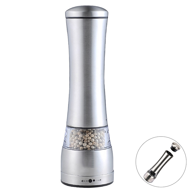 Stainless Steel Pepper Mill and Salt Grinder With Adjustable