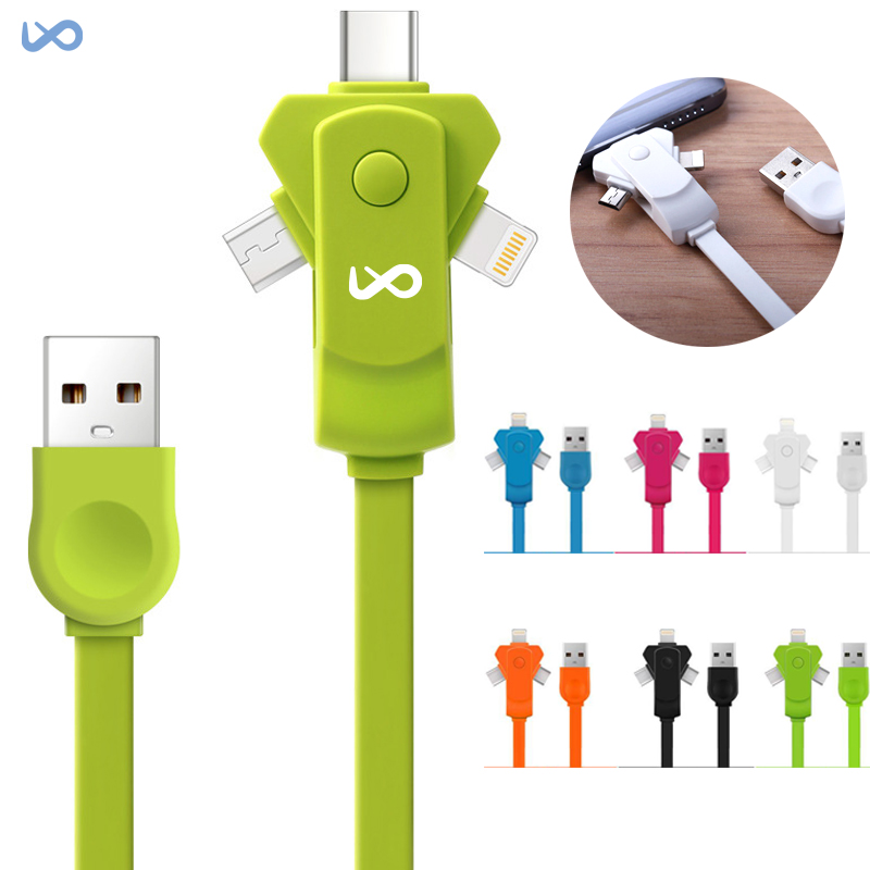 3 in 1 Rotate Charging Cable