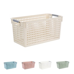 Extra large  Perforated Plastic Storage basket with Handle